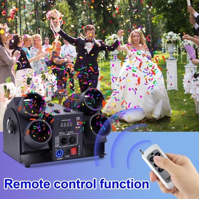 4 Way Confetti Cannon Machine Launcher DMX Remote Gender Reveal US Shipping