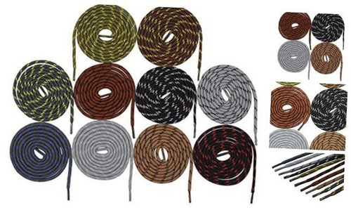 10 Pairs Strong Round Rope Dots Shoe Laces Replacement Non Slip Heavy Duty and