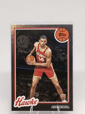 2025-26 Topps 45th Anniversary ASA NEWELL #80bk-69 Atlanta Hawks Rookie