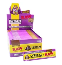 RAW x Lyrical Lemonade Rolling Papers Grape - King Size Wide (Full Box)