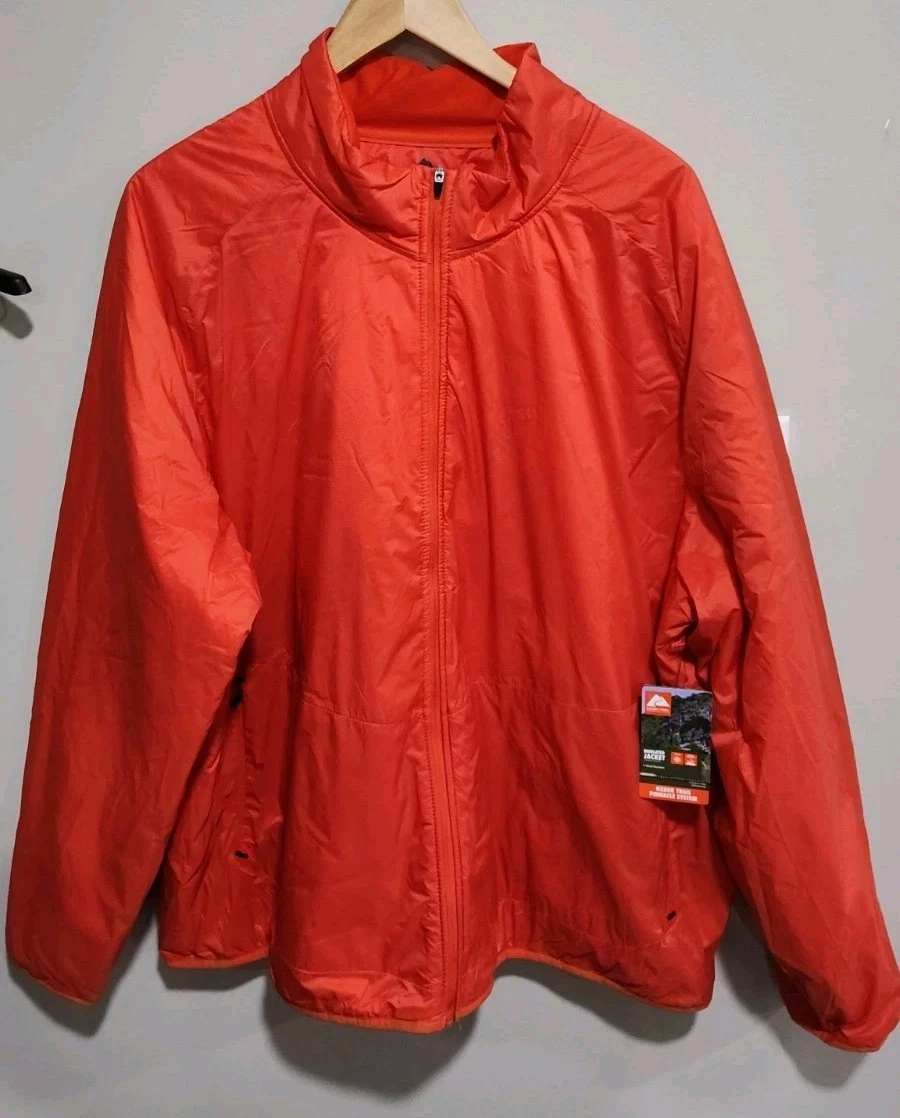 New Ozark Trail Pinnacle System Men's 3XL Orange Insulated Jacket NWT
