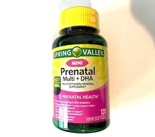 Spring Valley Mini Prenatal Complete Multivitamin + DHA 120 Mini Softgels