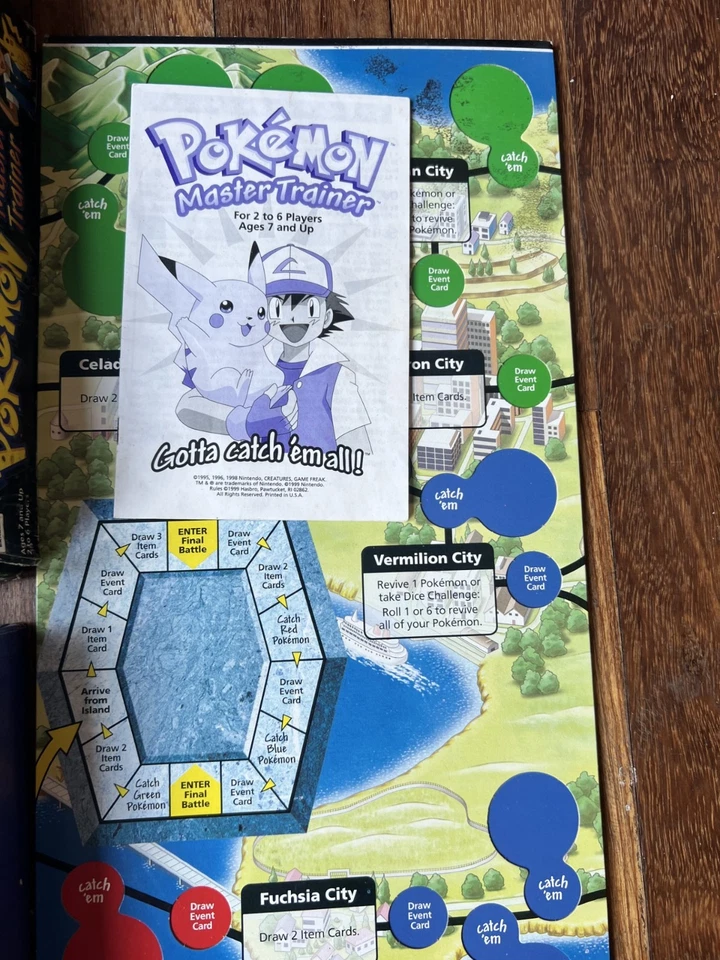 Pokemon Master Trainer Boardgame Complete Rare - Image 4 of 4
