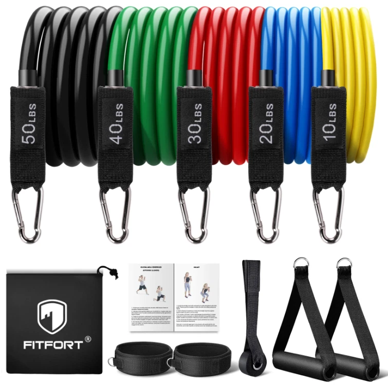 Fitfort Resistance Bands Exercise Bands Workout Bands RB-01 - Multicolor
