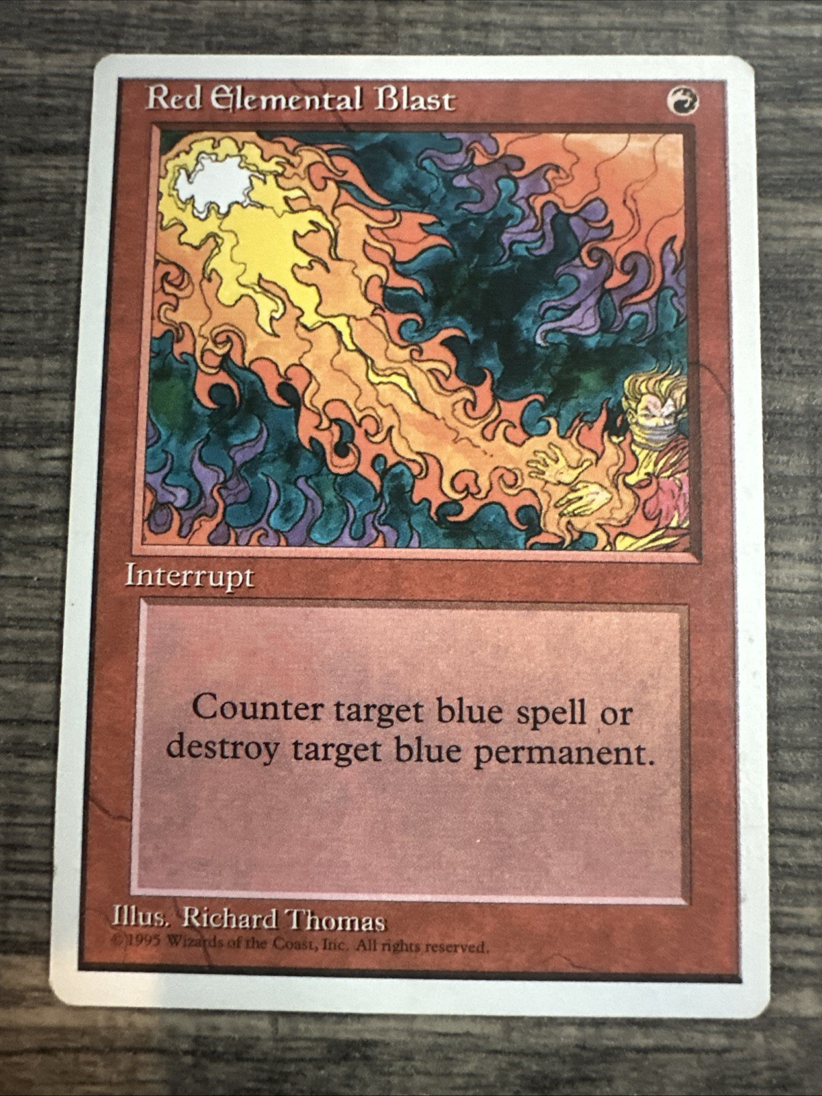 Magic the Gathering - Fourth Edition Red Elemental Blast Common 1995