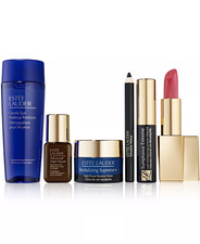 Estee Lauder 6 pc. Gift Set, Advanced Night Repair, Makeup Remover, Lipstick etc