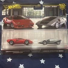 Hot Wheels 2025 Car Culture 2-Pack JBL02 Countach & Lancia Stratos Zero