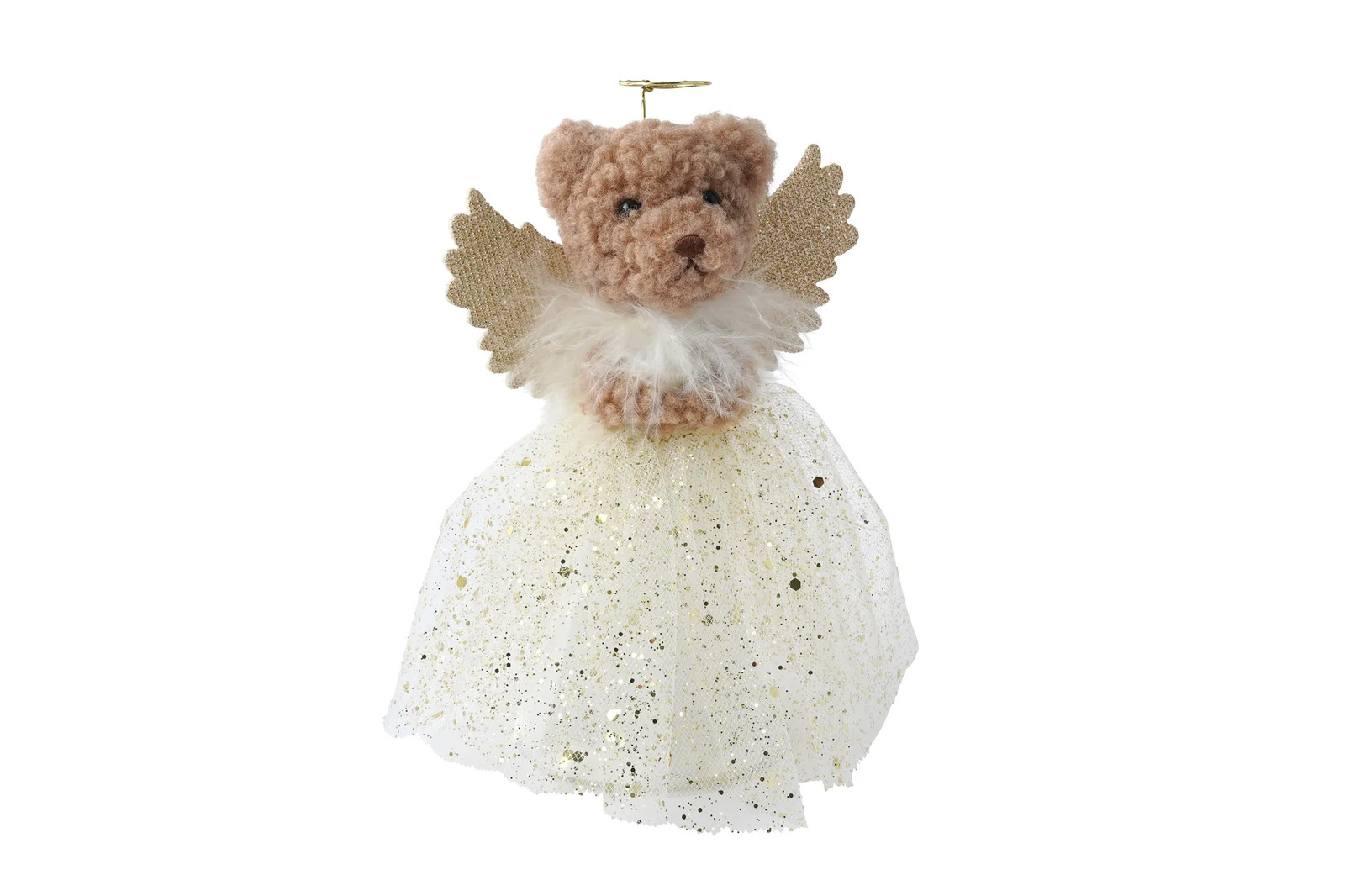 Gold Teddy Bear Tree Topper Little Bear Co. Christmas Ornament Decor