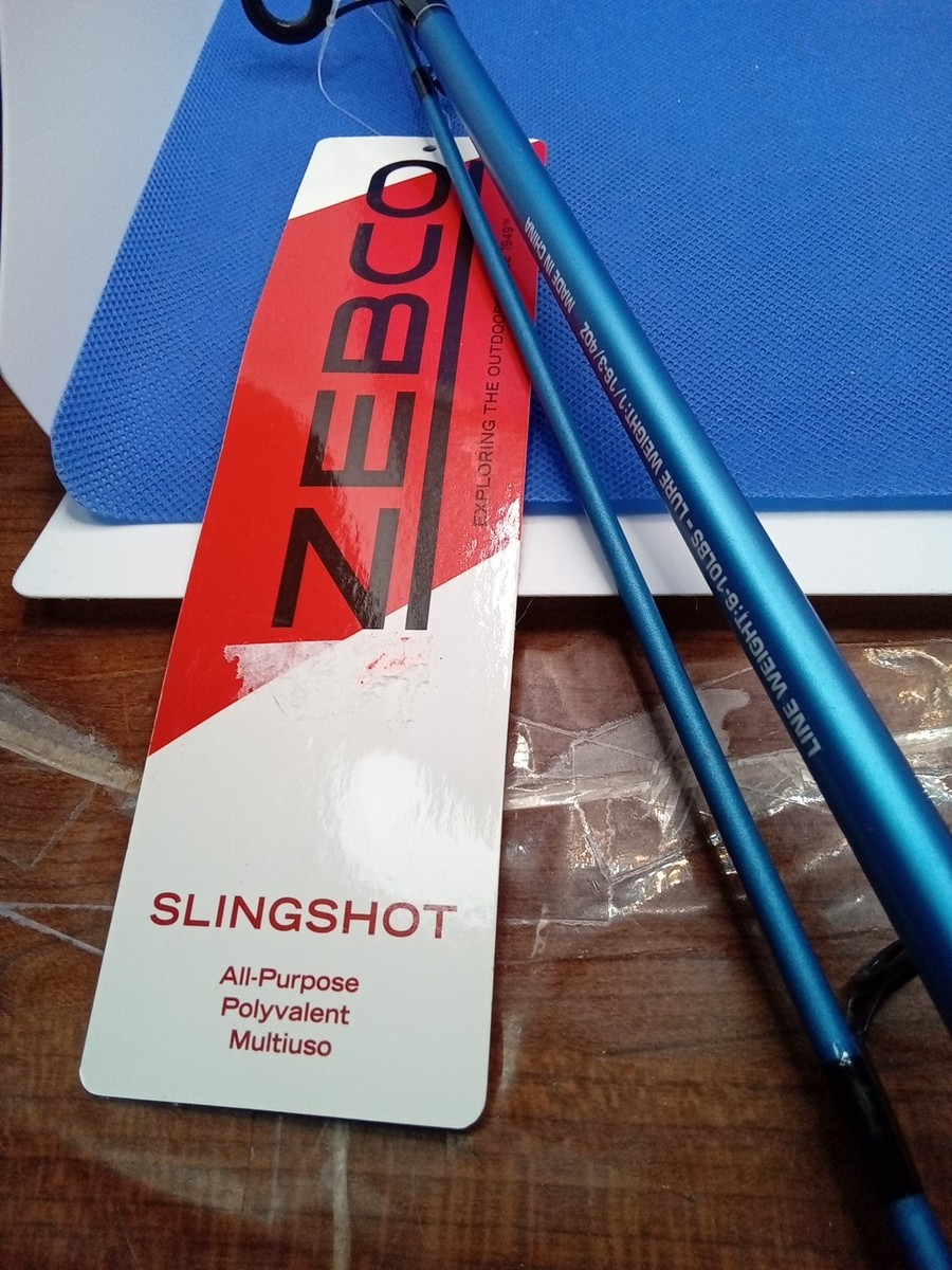 Zebco Slingshot Spincast Reel and Fishing Rod Combo 5ft/6in Blue