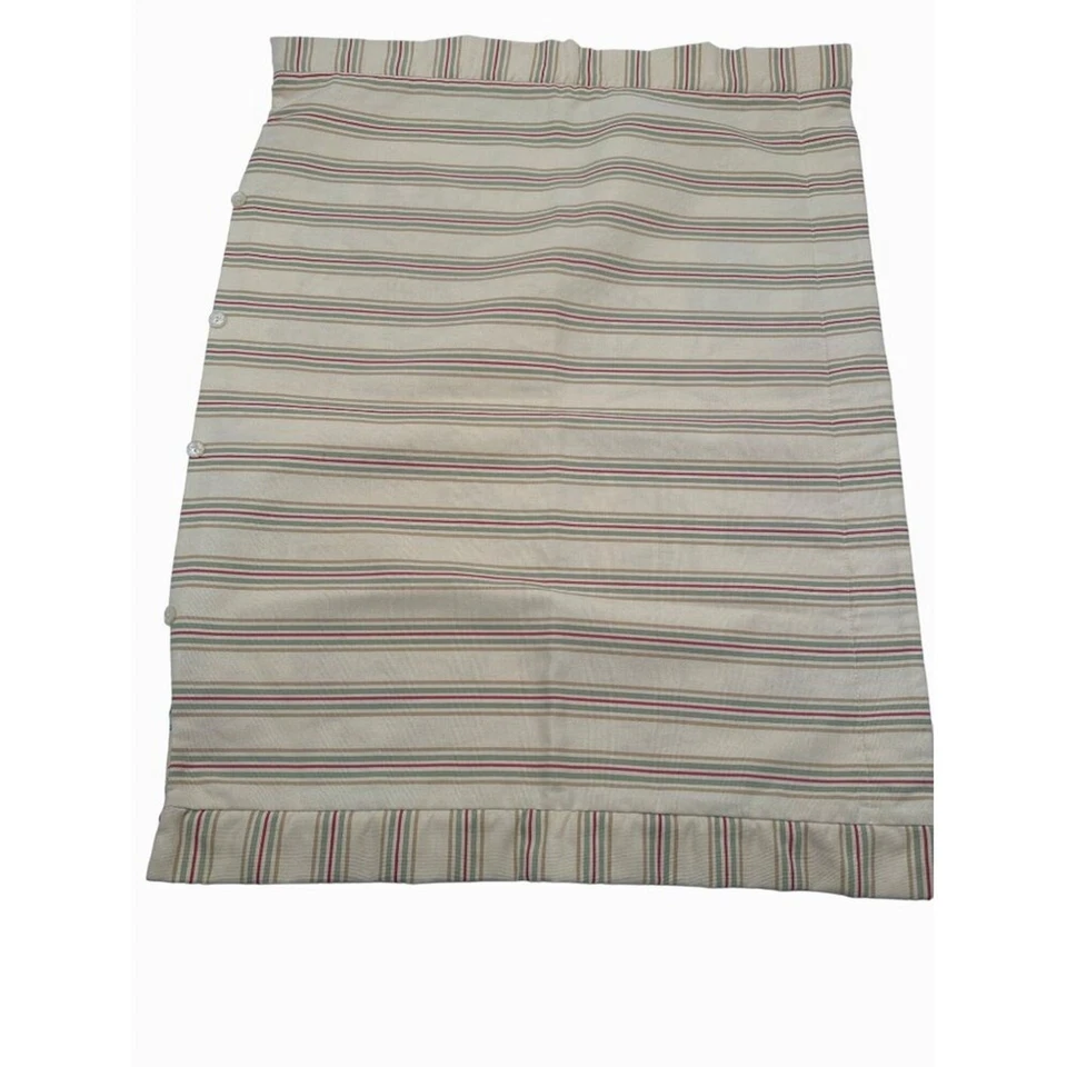 Rose Tree · Reversible Floral & Striped Pillow Sham Set Button Closure 21″×29″ - Image 2 of 4