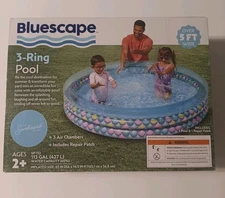 Bluescape 3 ring pool 5ft wide 14.5 in height 113 gallons age 2+ new