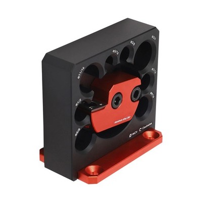 8-Hole Adjustable Dowel Maker Jig Drill Milling Tool CNC Aluminum Red/Black