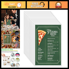 12-Pack 8.5"x11" Rigid Page Protectors, Clear Plastic Sleeves for Photos Docum