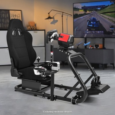 Marada Racing Simulator Cockpit Mit Schwarzem Sitz Fit Logitech G29 G923 G920