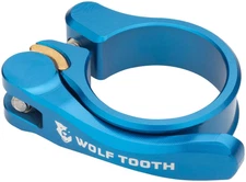 Wolf Tooth Components Quick Release Seatpost Clamp - 28.6mm, QR, Blue
