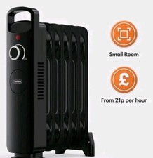 Filled Radiator 6 Fin, Oil Heater Portable Electric Free Standing 2500107.1