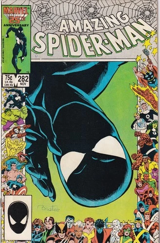 The Amazing Spider-Man # 282 Cover A Marvel FN+ 1986 25th Anniversary Frame