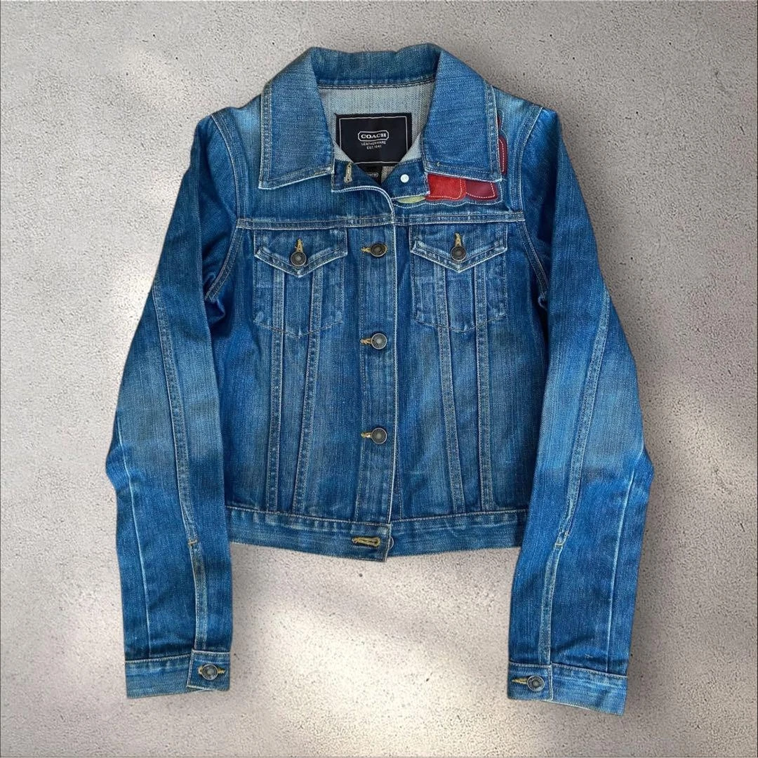 Giacca Coach Denim Poppy – Collezione Donna Azzurro USATA