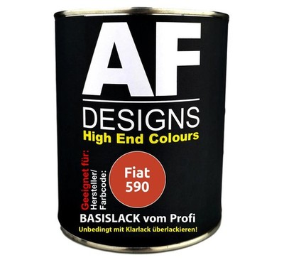 1L Autolack für Fiat 590 Arancio  Autolack Spritzfertig