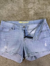 Old Navy Shorts Womens 4 Blue The Boyfriend Cutoff Light Wash 30X3 Denim