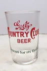Vintage Goetz Country Club Beer 3 1/2" Shell Beer Glass St Joseph Missouri - D
