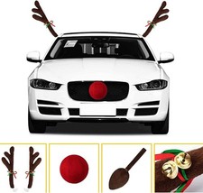 Christmas Car Decorations Antlers Car Antlers Car Decorations Tail Antlers