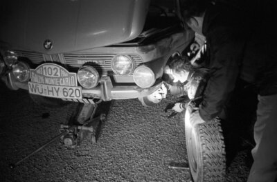 Peter Schafer Werner Freienstein BMW 2000 TI 1968 Rally Car Old Photo 4