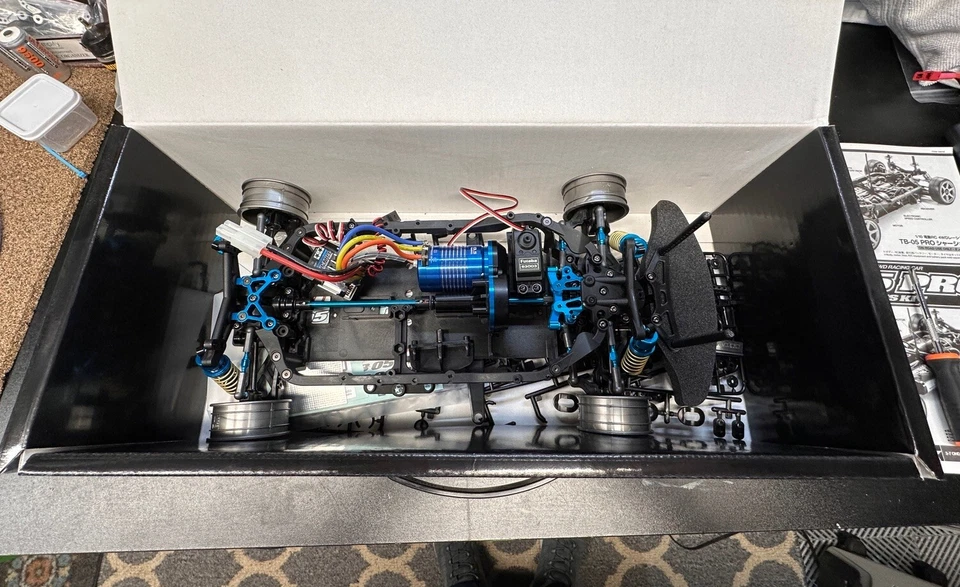 58658 Tamiya TB05 On-Road Pro Kit with upgrades TRF/TA05/TA07/TA08 new assembled - Image 3 of 4