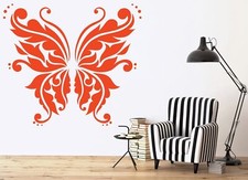 Wall Vinyl Sticker Most Beautiful Butterfly Fairy Wings Mural n420 