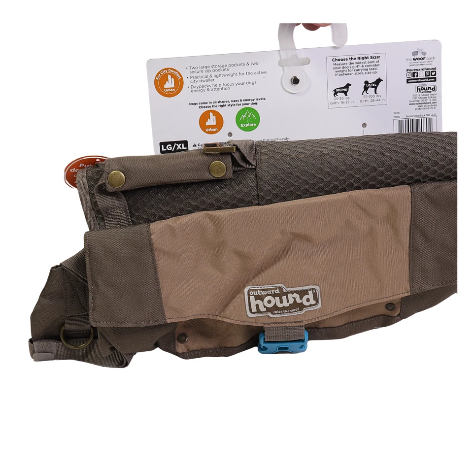 Outward Hound Denver Urban Pack para perros grande/XL 55-100 libras Foto 2 de 2