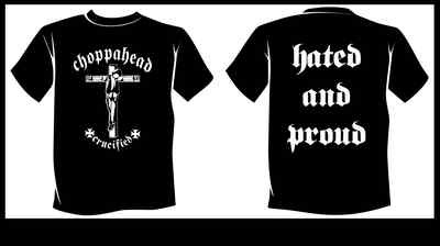 Choppahead Crucified Men's T-Shirt - chopper, punk rock, 