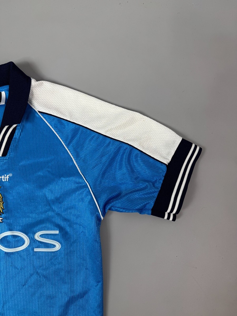 MANCHESTER CITY 1999 2001 DICKOV HOME SHIRT FOOTBALL SOCCER