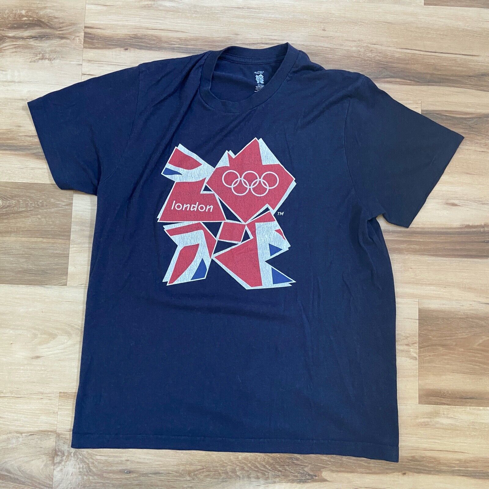 London Olympics Shirt Mens Medium Blue Summer 201… - image 1