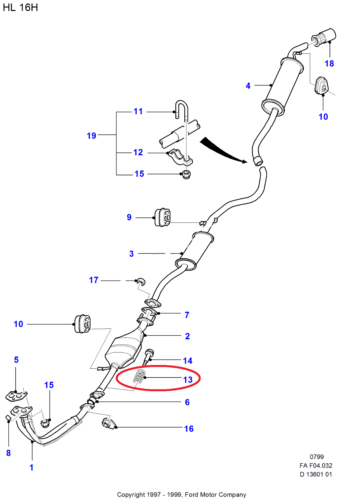 2 X New genuine Ford Escort Orion Fiesta Transit exhaust system springs 6688870 - Picture 1 of 3