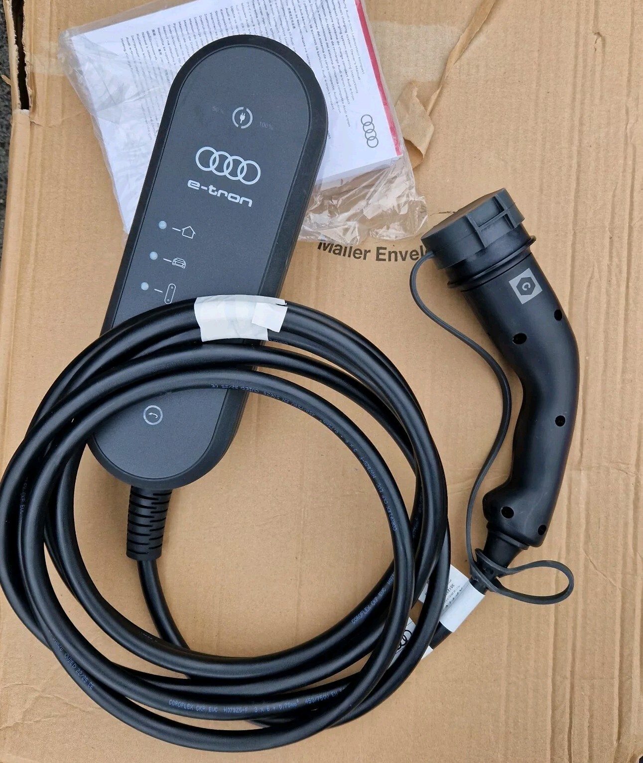 Audi Home Charger Mains UK Plug Type 2 Cable 8V4971675AN for sale 