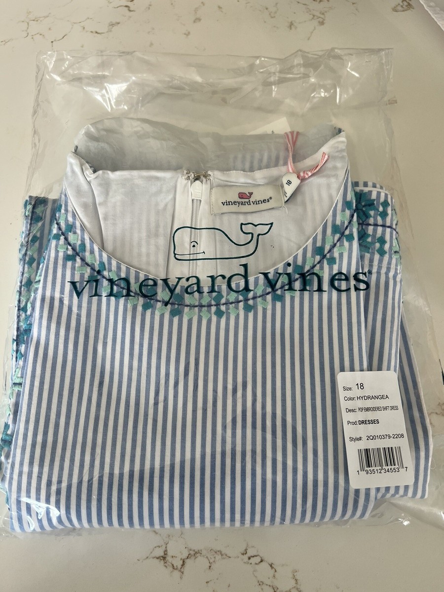 green emerald velvet dress Vineyard Vines Embellished Lined 100% Silk light pink Shift Dress Size 12 main image 0