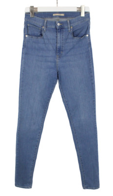 Levi's Mile High Super Skinny Jeans Frauen W30/L32 Whiskers Verblasst Zip Fly