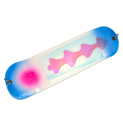 Custom Painted Pro-Troll ProChip 8'' Flasher - Salmon / Trolling - BERRY BLUSH