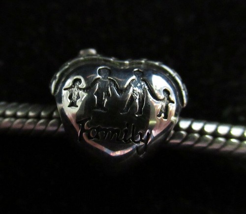 CHAWIN 925 ANTIQUE STERLING SILVER ROOF HOME HEART FAMILY CHARM BEAD EQUESTRIAN