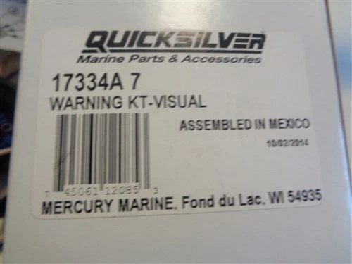 MERCURY QUICKSILVER 17334A 7 VISUAL LOW OIL / OVERHEAT WARNING KIT MARINE BOAT - image 2 of 4