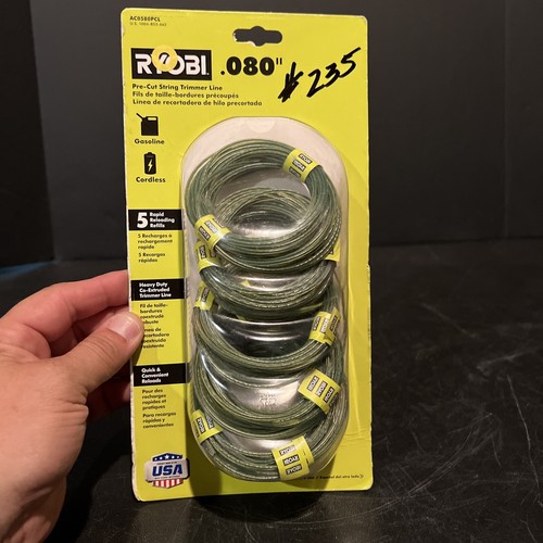 Ryobi .080" Precut Trimmer Line 4 Rapid Load Refills eBay