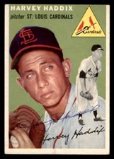 1954 Topps Baseball #9 Harvey Haddix Signed Autograph (no COA)