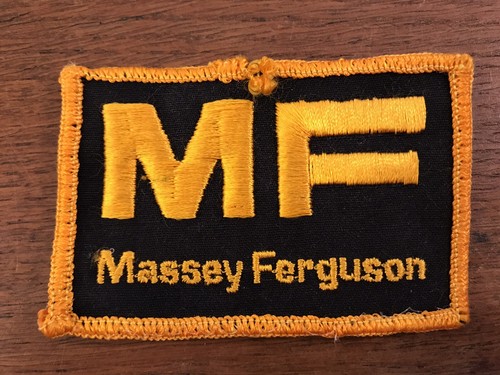 Vintage Distressed Massey Ferguson MF Embroidered Sew on Patch | eBay