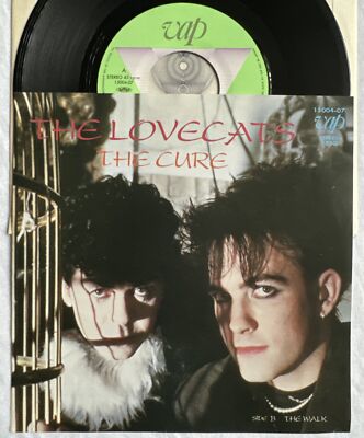 THE CURE -The Lovecats/The Walk- Rare Japan  7  +unique Insert (Vinyl Record)