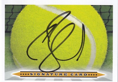 ALEXANDER ZVEREV SIGNED AUTO'D SIGNATURE CARD ATP TOUR TENNIS