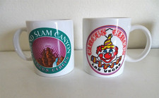 2 Vintage Ceramic Coffee Mugs cup Circus Circus Casino Las Vegas Grand Slam