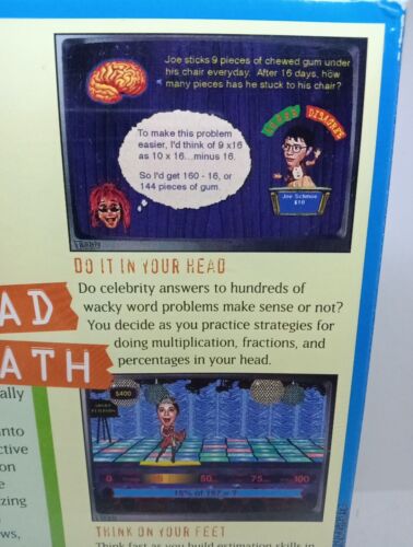 Math Heads By Theatrix PC MAC CD-ROM Ages 10-14 Vintage New - Picture 5 of 6