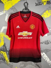 Manchester United Jersey Home football shirt 2018 - 2019 Adidas Men Size L ig93
