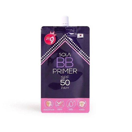 3 Sachets X 7 ml Sola BB Primer SPF 50 PA++ Smooth Brighten Poreless Facial Skin - Picture 6 of 13
