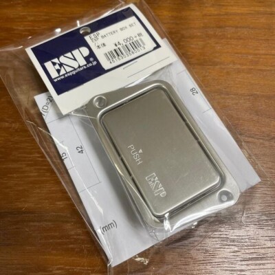 ESP Batteriebox Edelstahl für 9V Akku Gitarre Bass schneller Versand Neu